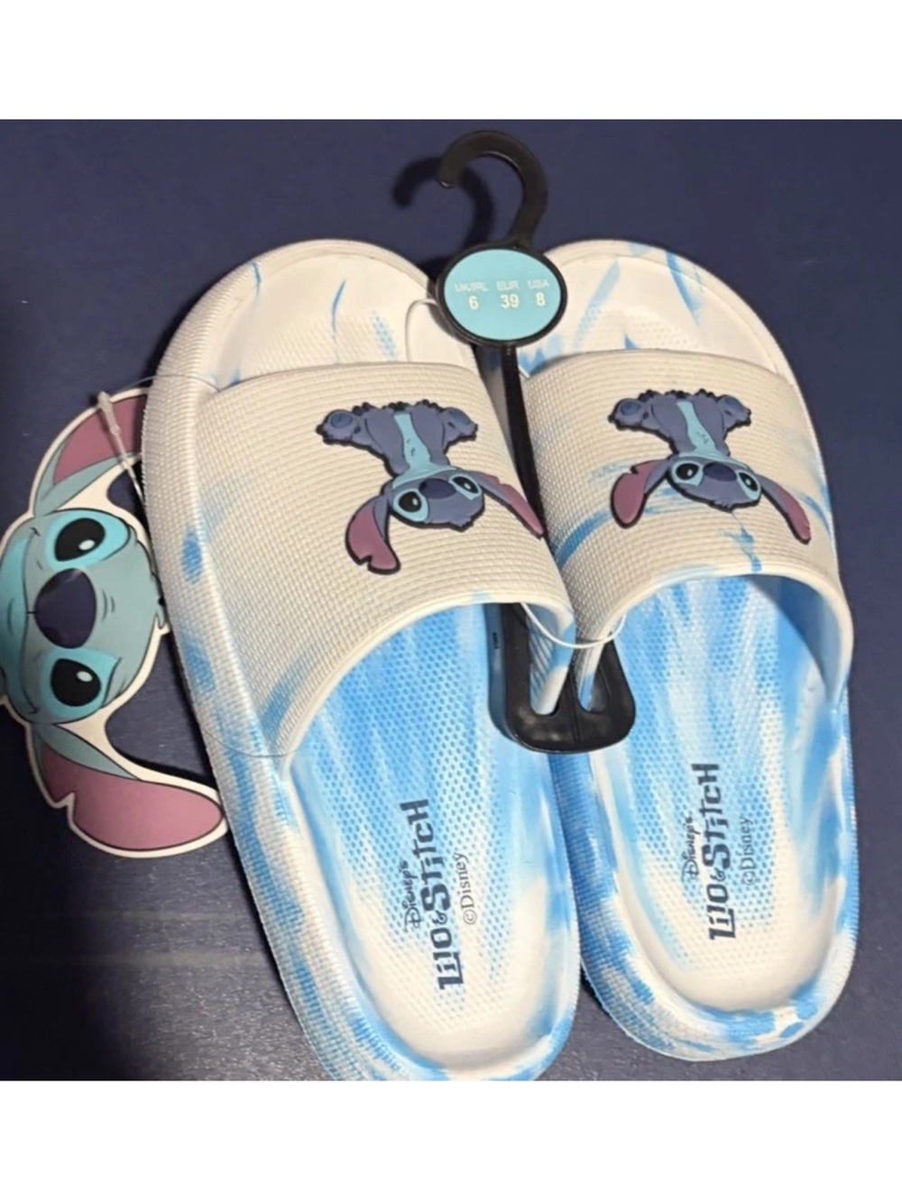 Disney Lilo & Stitch Womens Slides / Sandals Size 8 Primark*-NEW